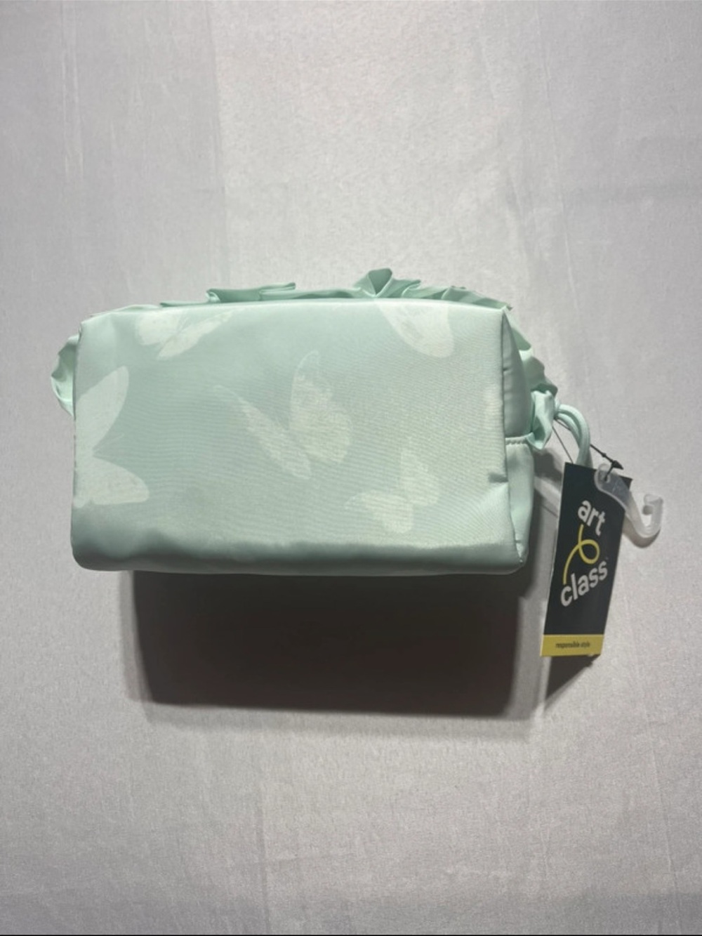 Art Class Mint Butterfly Cosmetic/Jewelry Bag